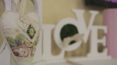 Ahşap dekorasyon. Aşk