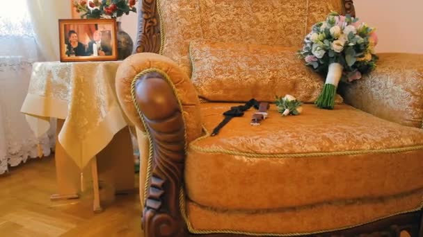 Hommes accessoires de mariage — Video