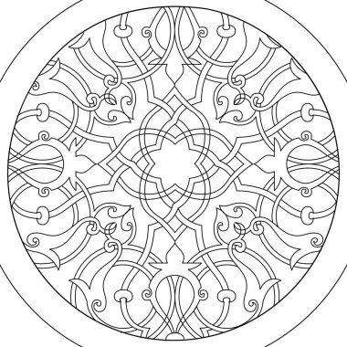 Mandala topu çiçek vektör için yetişkin renklendirme