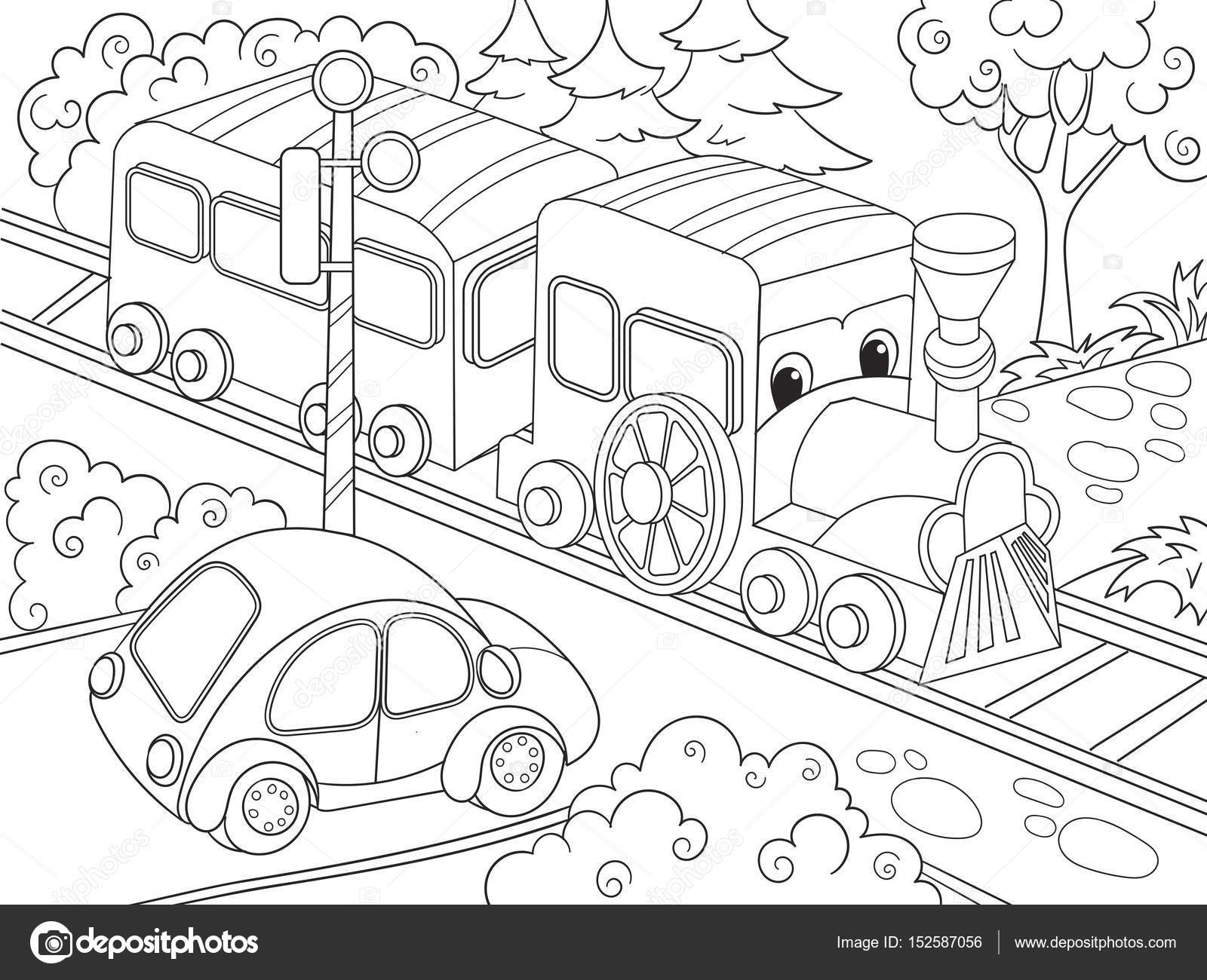 Desenho de carro para colorir para crianças