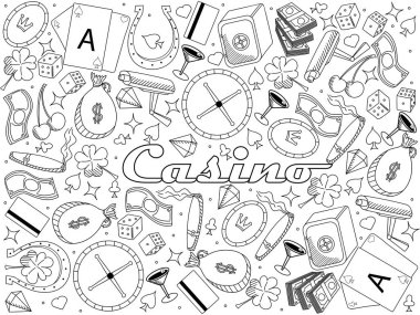 Casino hat sanat tasarlamak vektör