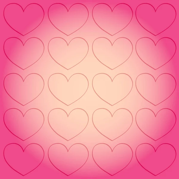 Bakgrundsbild på temat kärlek och alla hjärtans dag. Symbolen för kärlek rusar till toppen — Stock vektor