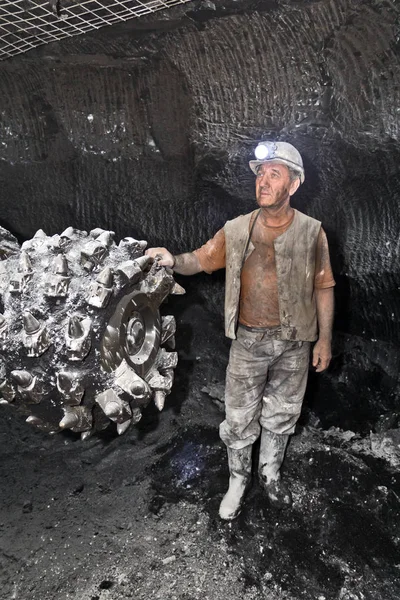 Minero en una mina Imagen De Stock
