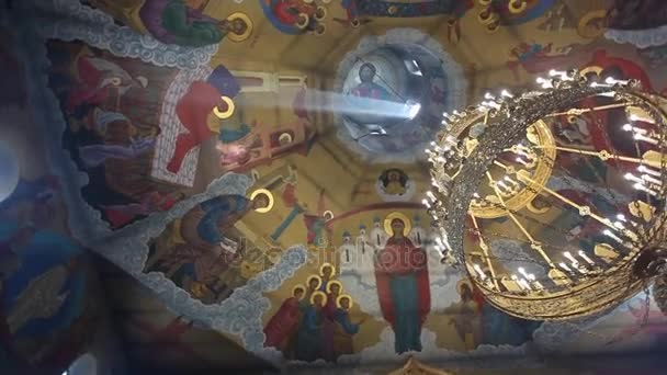 Belowo, russland 24. Mai 2017: panorama der orthodoxen kirche — Stockvideo