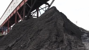 Rusya'da Kömür kömür yığın görüntüleri