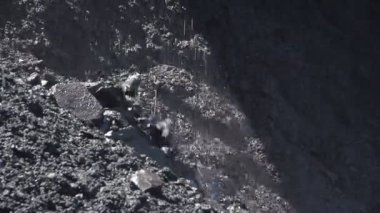 Rusya'da Kömür kömür yığın görüntüleri