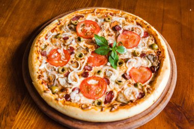Lezzetli ve güzel pizza
