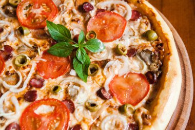 Lezzetli ve güzel pizza