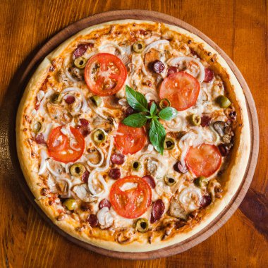 Lezzetli ve güzel pizza