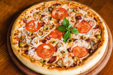 Lezzetli ve güzel pizza