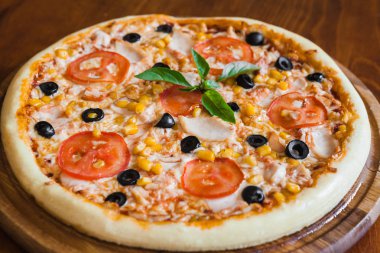 Lezzetli ve güzel pizza