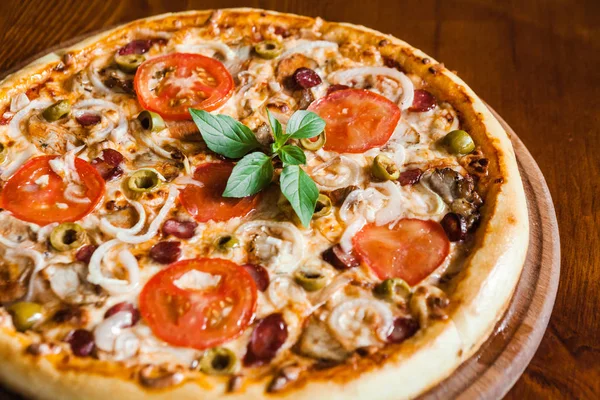 Lezzetli ve güzel pizza