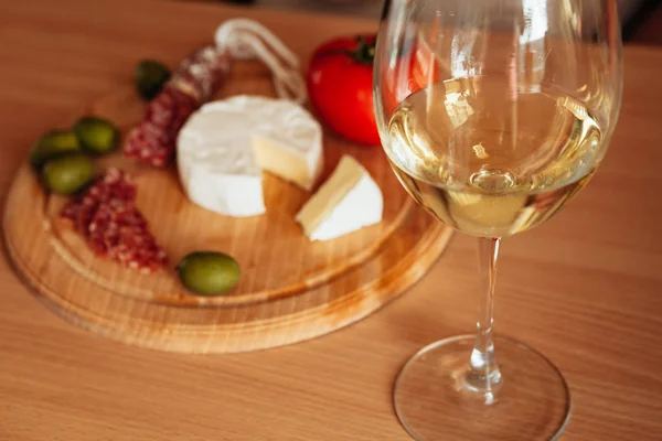 Delicious dinner with cheese — Stock Photo, Image