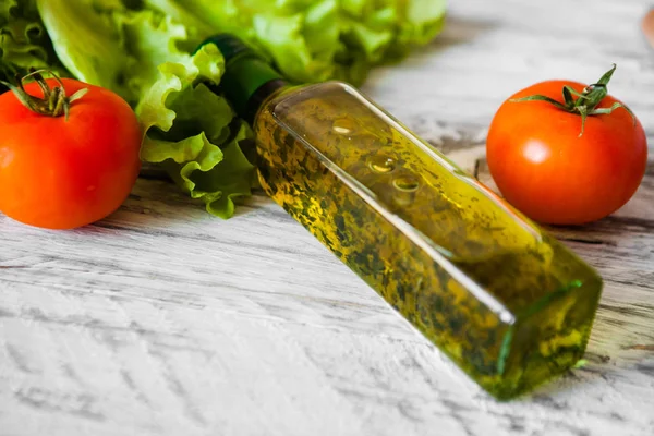 Cocinar Una Ensalada Fresca Saludable Con Pollo Toronja Queso Tomates — Foto de Stock