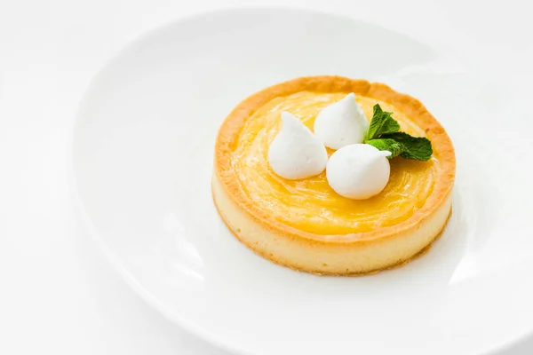 Hermoso Postre Casero Con Frutas Nueces — Foto de Stock