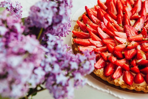 Delizioso Bellissimo Dessert Una Panetteria Familiare — Foto Stock