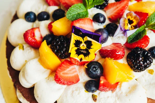 Delizioso Bellissimo Dessert Una Panetteria Familiare — Foto Stock