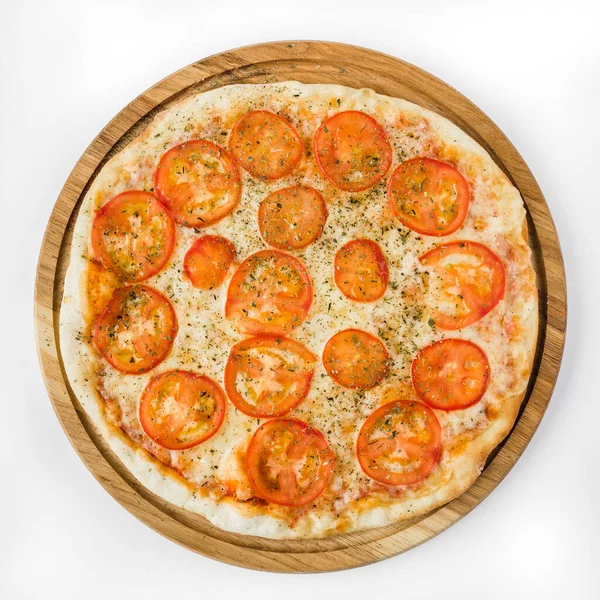 Deliciosa Pizza Con Carne Queso Champiñones — Foto de Stock
