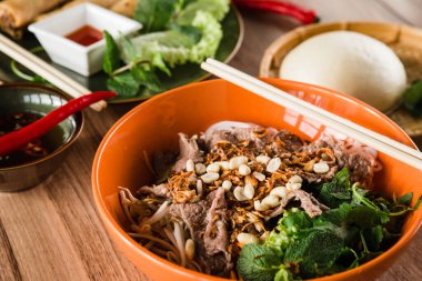 Güzel bir Vietnam mutfağı.