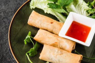 Güzel bir Vietnam mutfağı.