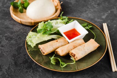 Güzel bir Vietnam mutfağı.