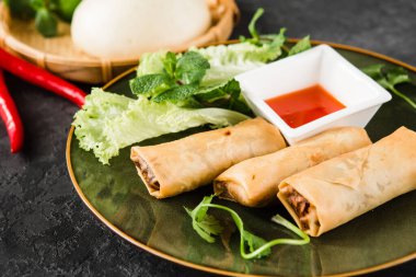 Güzel bir Vietnam mutfağı.