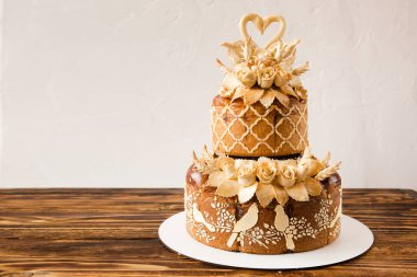 Geleneksel Slav düğün ekmeği korovay