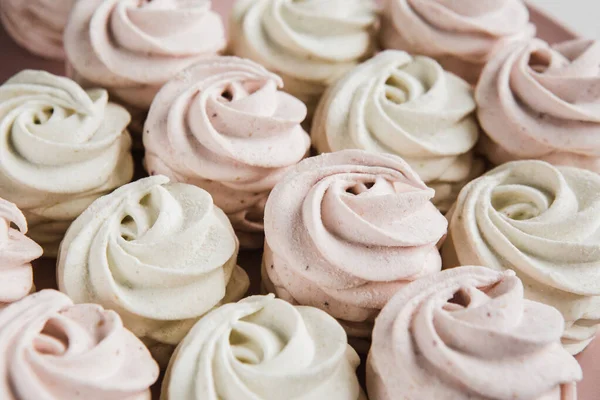 Beautiful Healthy Delicious Homemade Marshmallows — Stock Photo, Image