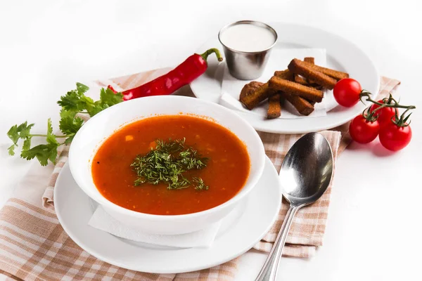 Ruská Řepa Polívka Borsch — Stock fotografie