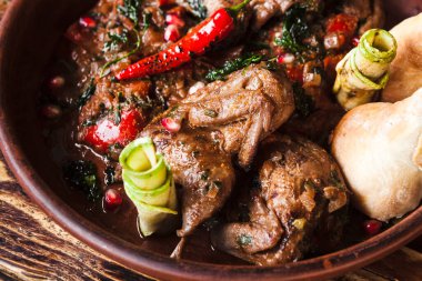 Sebzeli bir Gürcü yemeği.