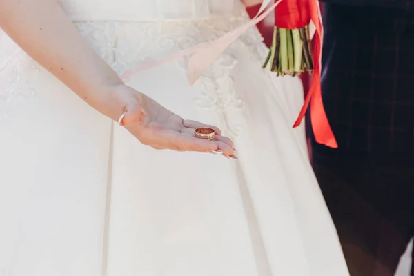 結婚式の装飾や花束やアクセサリー — ストック写真