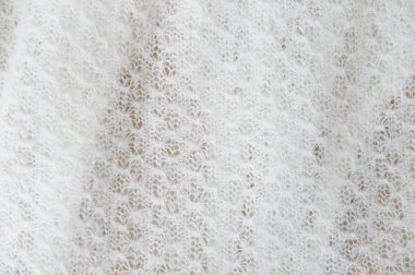 örme kumaş kaşmir, yün beyaz narin doku.