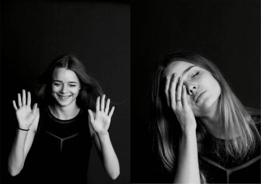 Kolaj. Im hasta ve vermek kadar sakin ol. Açık pozisyon