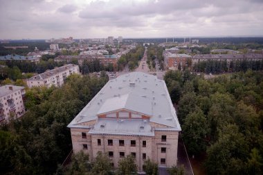Rusya. Zhukovsky kasaba. 29 Ağustos 2014:. Yüksek binalar şehir merkezine kez .