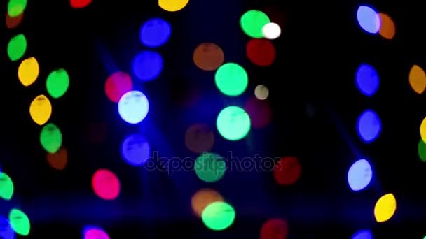 Luci di Bokeh. Bellissimo sfondo natalizio. Natale e Capodanno. Natale sfondo chiaro Natale sfondo astratto con luce bokeh — Video Stock