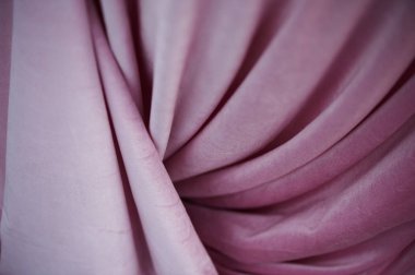 pembe kadife kumaş örtüsü ile. Doku. Hassas renk