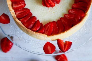 Kaymaklı, kısa pasta üzerinde gerçek bir new York