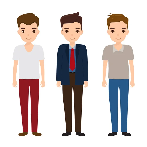 Conjunto de carácter de la gente del hombre character.business . — Vector de stock