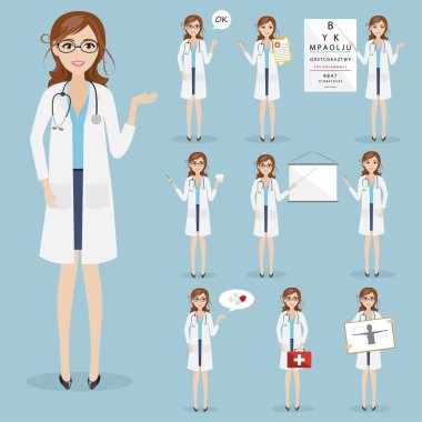 kadın doktor karakter sağlık Hastanesi kümesi