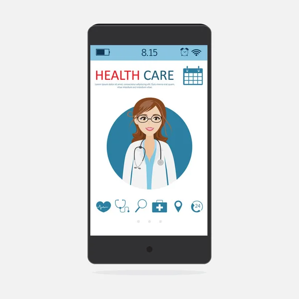 Vektör modern düz konsept web banner tasarımı mobil kablosuz telefon