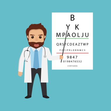 yakışıklı doktor karakter-optometrist puan tablosu f