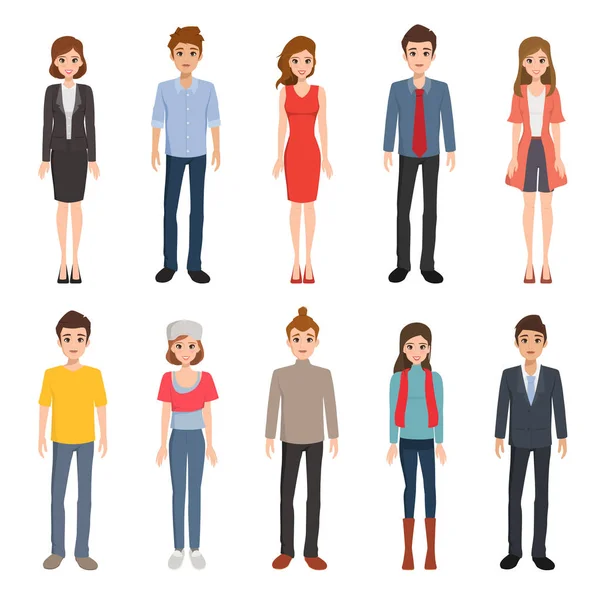 People in different character. avatar of people. — Stock Vector