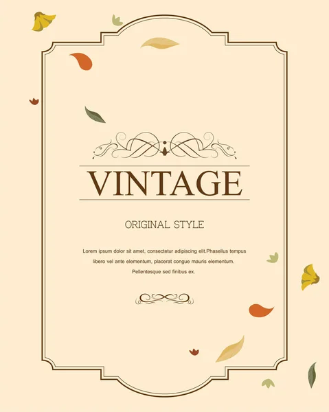 Set Vintage Background Old Fashion Banner Vintage — Stock Vector