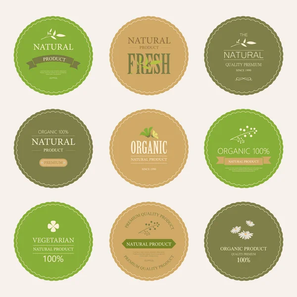 Premiumkwaliteit Gegarandeerd Label Voor Vintage Design Set Banner Vector Papier — Stockvector