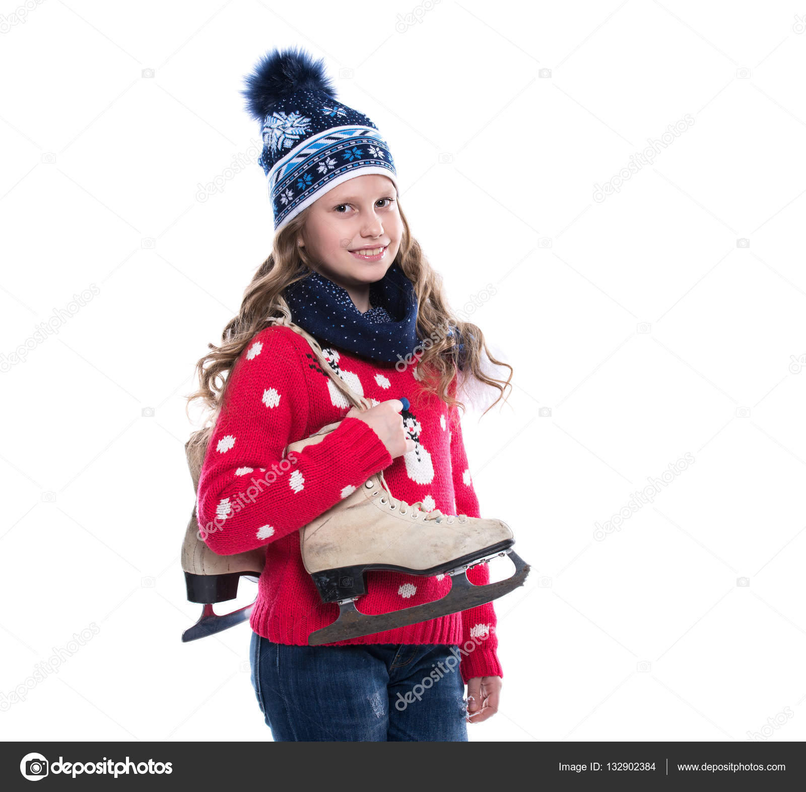 Cute Little Girl Curly Hairstyles Pretty Smiling Little Girl