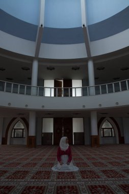 Beutiful kız hijab, dua eden