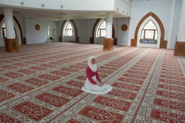 Beutiful kız hijab, dua eden