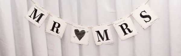 Detalhes do casamento MR & MRS — Fotografia de Stock