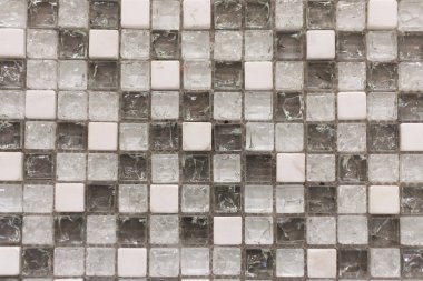 Modern cam mozaik fayanslar. Havuz veya duvar cam döşeme dokusu.