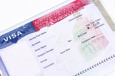 Pasaportunda boş Amerikan vizesi var..